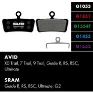 Brzdové destičky Galfer FD 459 pro Sram / Avid